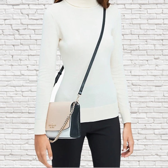 KATE SPADE • Carson Colorblock Saffiano Leather Convertible Crossbody - Picture 2 of 12